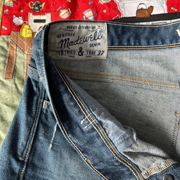 Madewell Rivet &Thread “Worker” denim. Sz27 - Picture 3 of 13